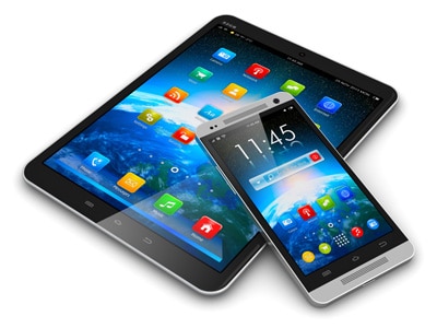 Smartphone und Tablet