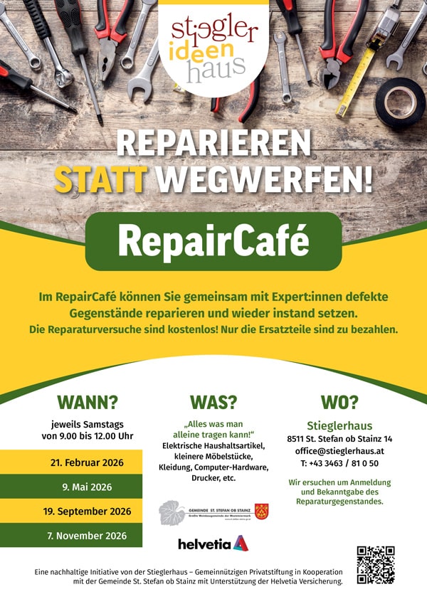 RepairCafé 2026, Stieglerhaus